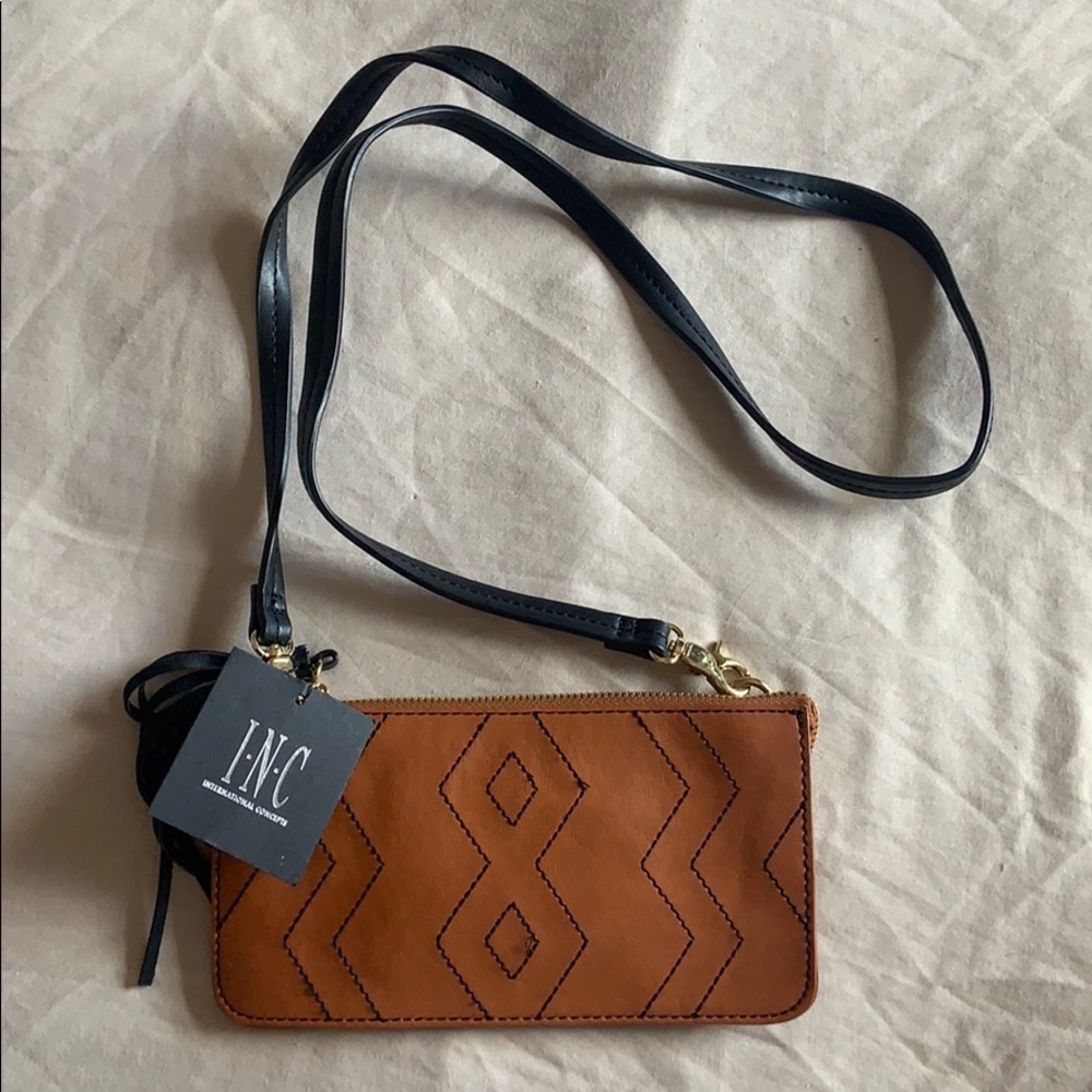Brown Leather Side Bag